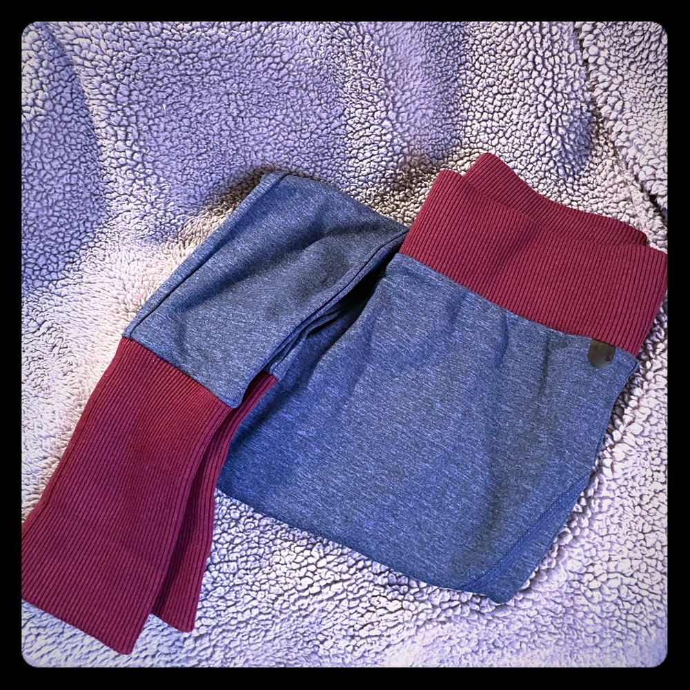 Under armour blue and eggplant leggings